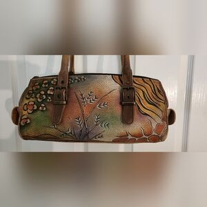 Anuschka Handpainted Leather Handbag